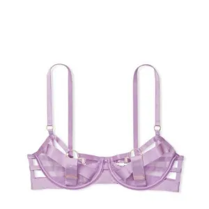 - Nwt! Victoria's Secret VERY SEXY Unlined Strappy Demi Bra Purple bondage