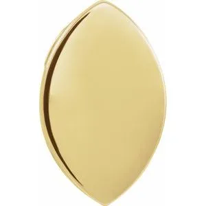 14K Yellow 15x9 mm Marquise Bracelet Slide
