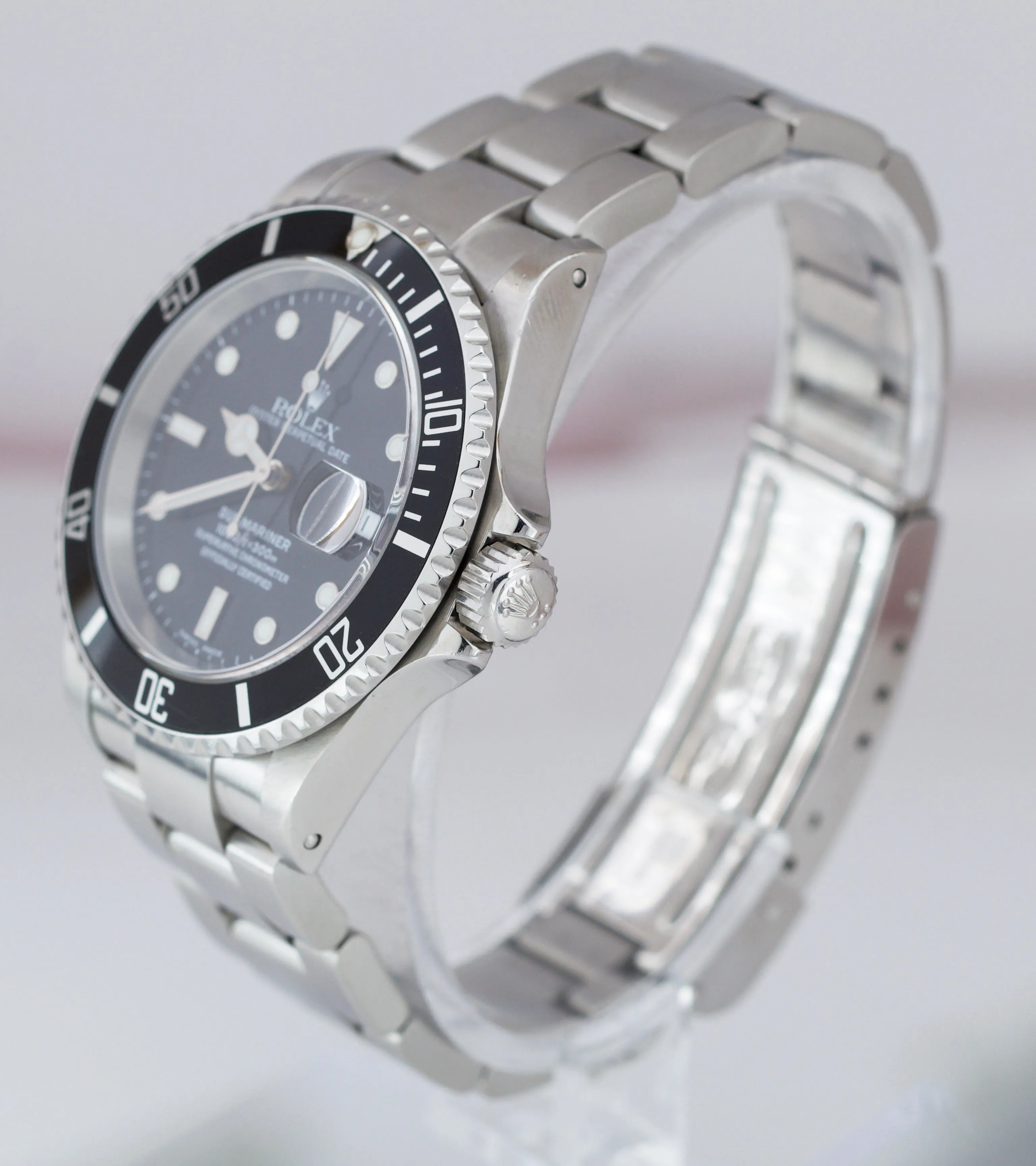 2003 Rolex Submariner Date 16610 T Stainless Steel Y Dive Watch SEL Pre-Ceramic