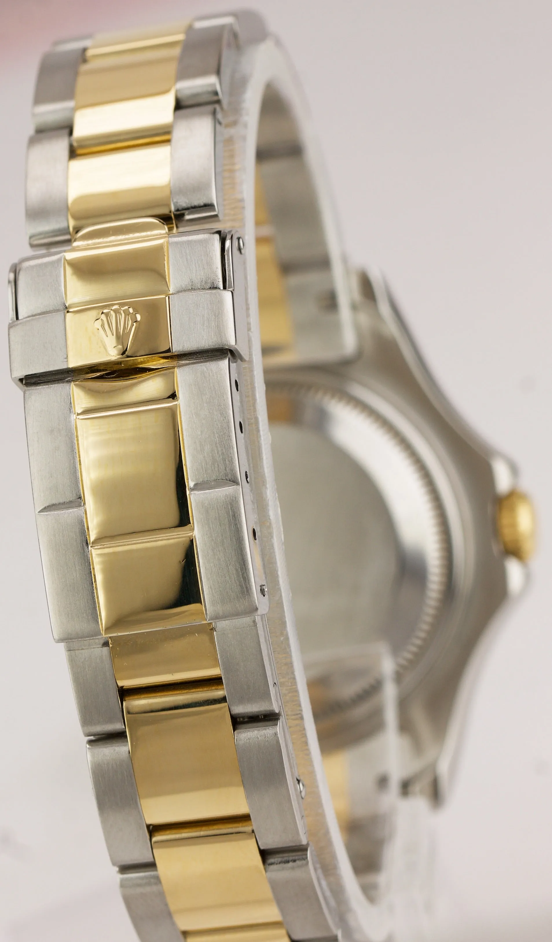 2006 Rolex Yacht-Master Midsize Blue Two-Tone 18K Yellow Gold 35mm Watch 168623