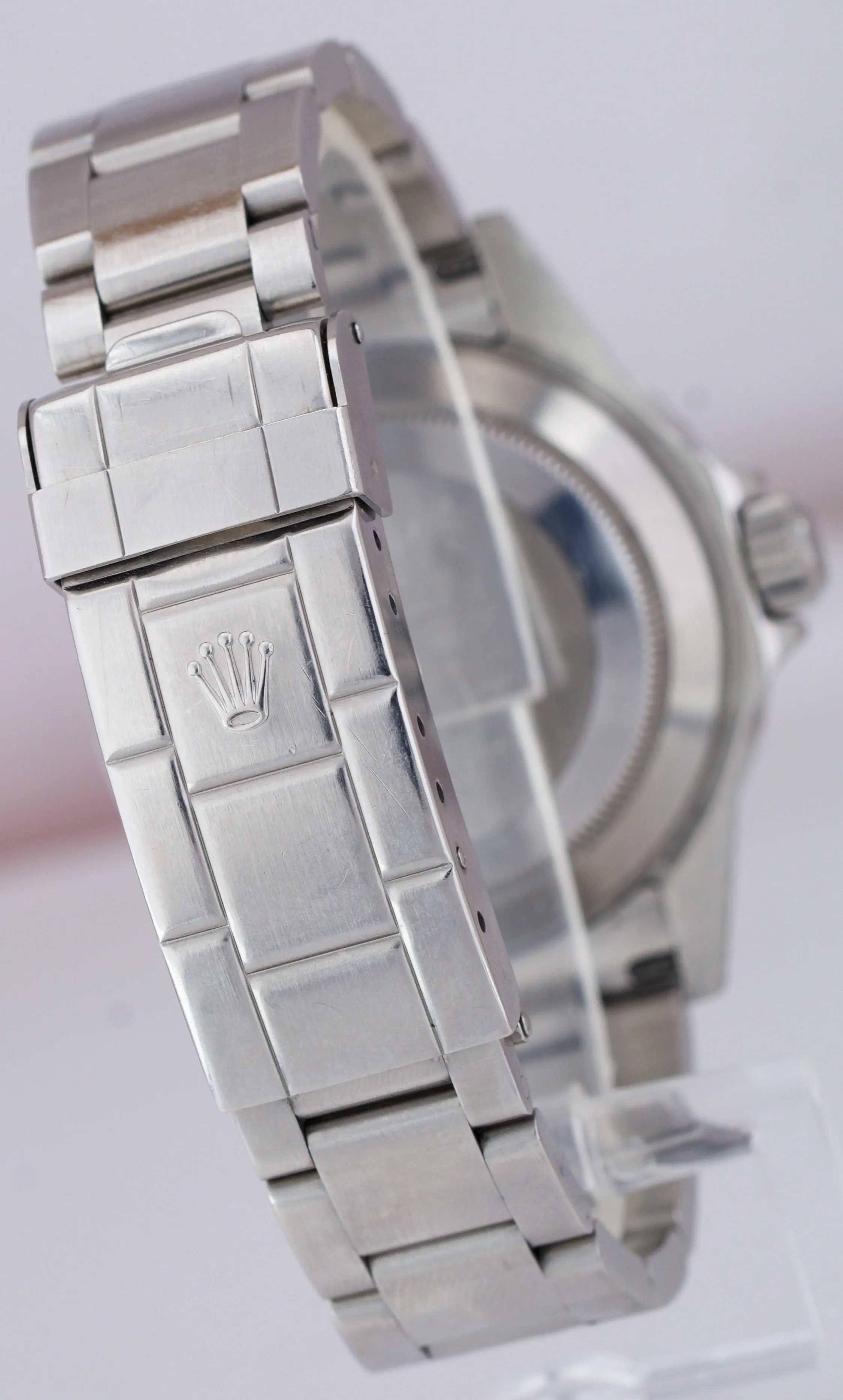2009 UNPOLISHED Rolex Submariner Date ENGRAVED REHAUT Pre-Ceramic Watch 16610 T
