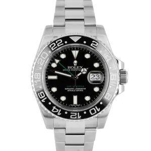 2018 Rolex GMT-Master II Stainless Steel Black 40mm Ceramic 116710 LN Date Watch