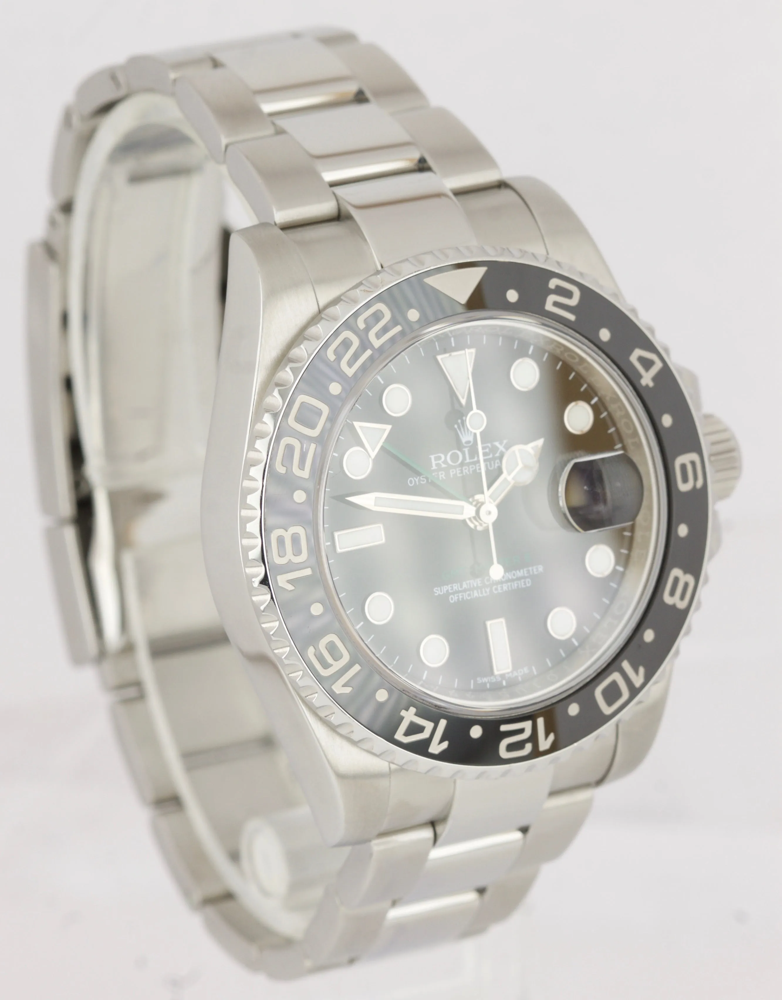 2018 Rolex GMT-Master II Stainless Steel Black 40mm Ceramic 116710 LN Date Watch
