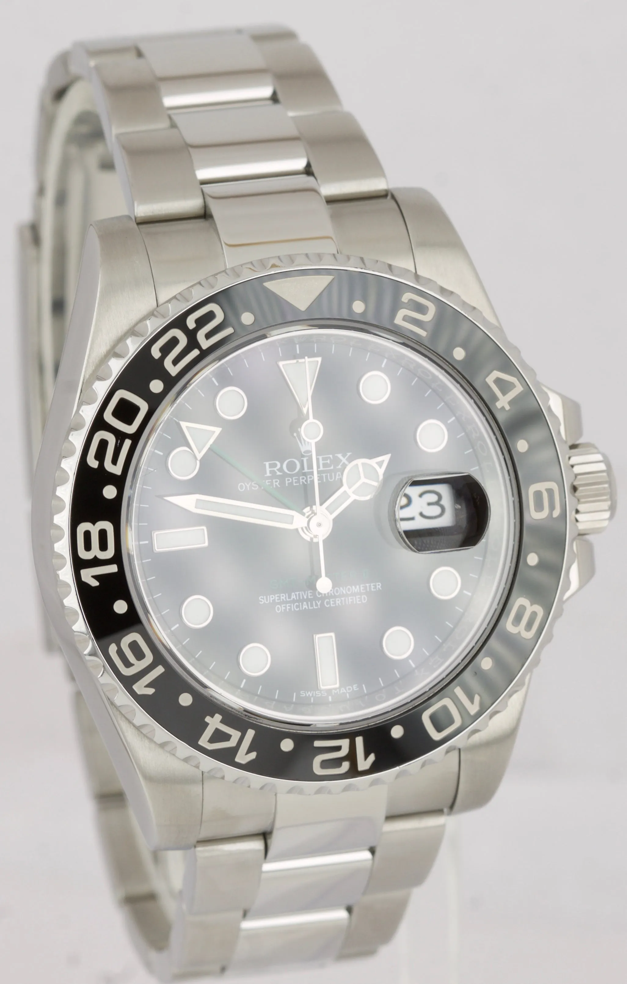 2018 Rolex GMT-Master II Stainless Steel Black 40mm Ceramic 116710 LN Date Watch
