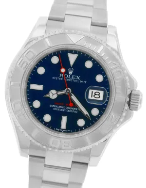 2019 Rolex Yacht-Master Stainless Steel Platinum Blue 40mm 40mm Watch 116622