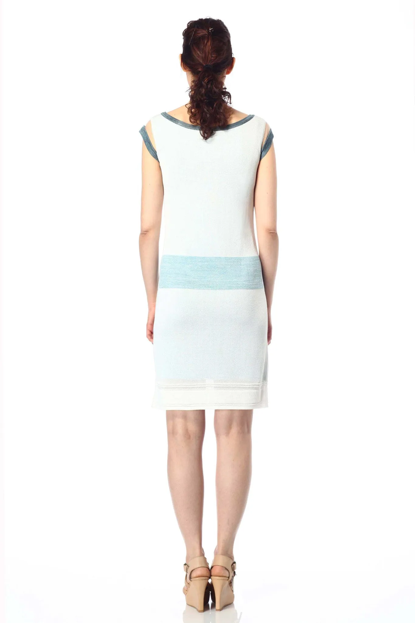 Agata Reversible Knit-Dress with Matching Sash