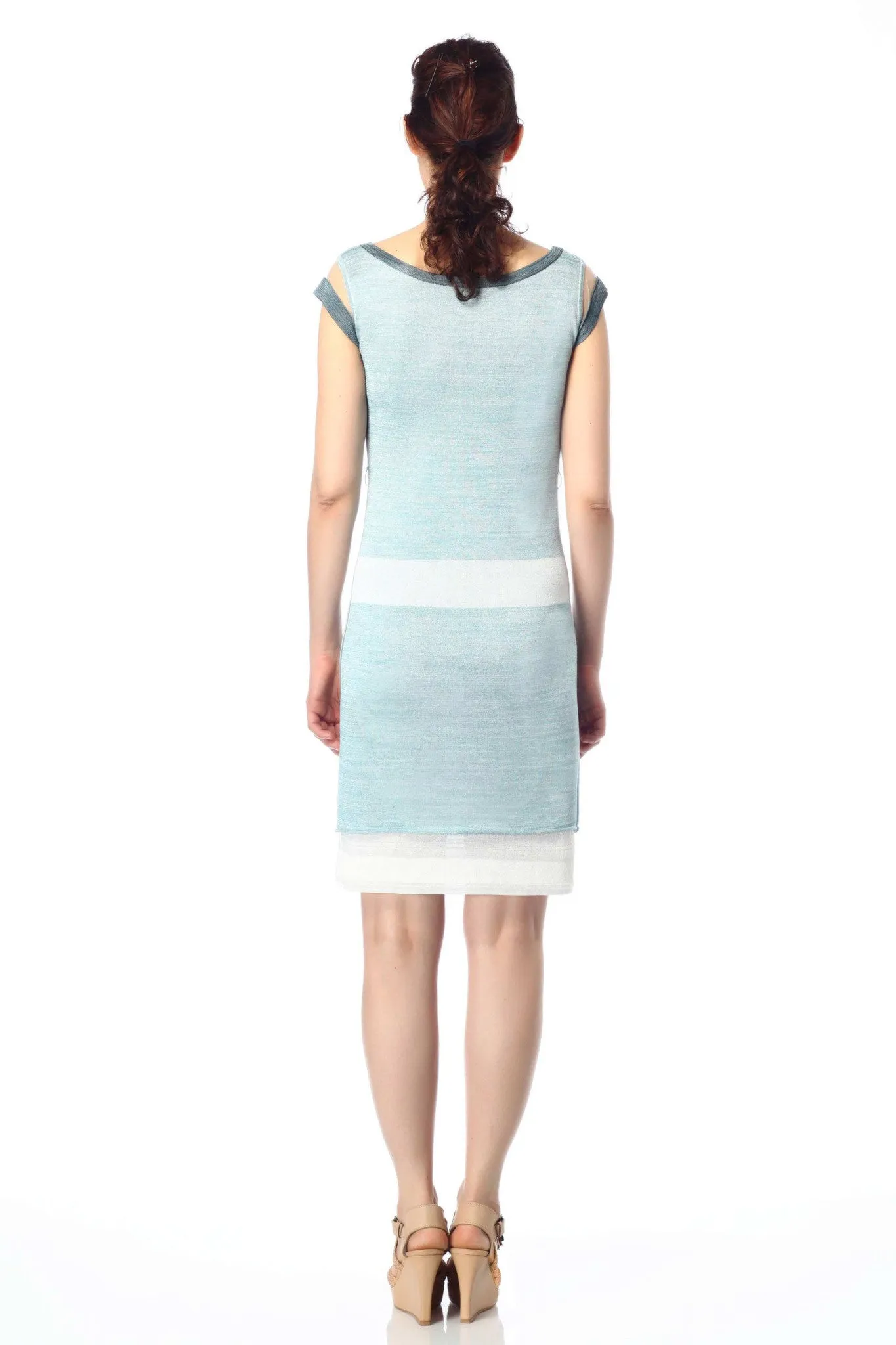 Agata Reversible Knit-Dress with Matching Sash