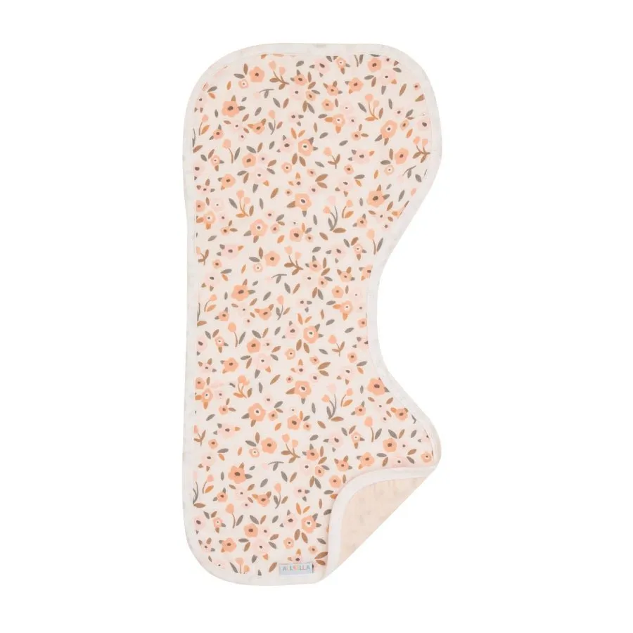 All4Ella Organic Burp Cloth 2pk - Floral Bouquet