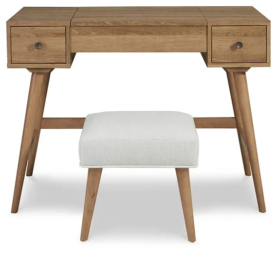 Ashley Express - Thadamere Vanity/UPH Stool (2/CN)