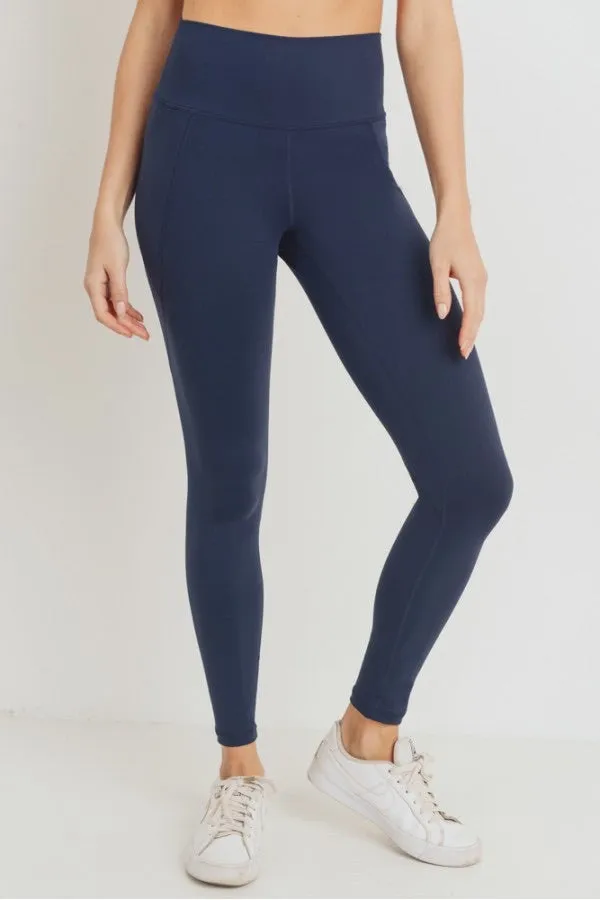 Ava Navy Highwaist Leggings