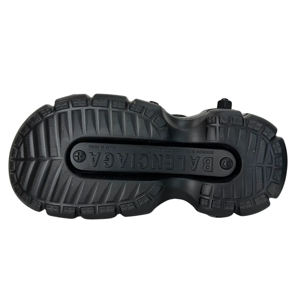 Balenciaga "Hardcrocs" Rubber Slides, 37 NEW