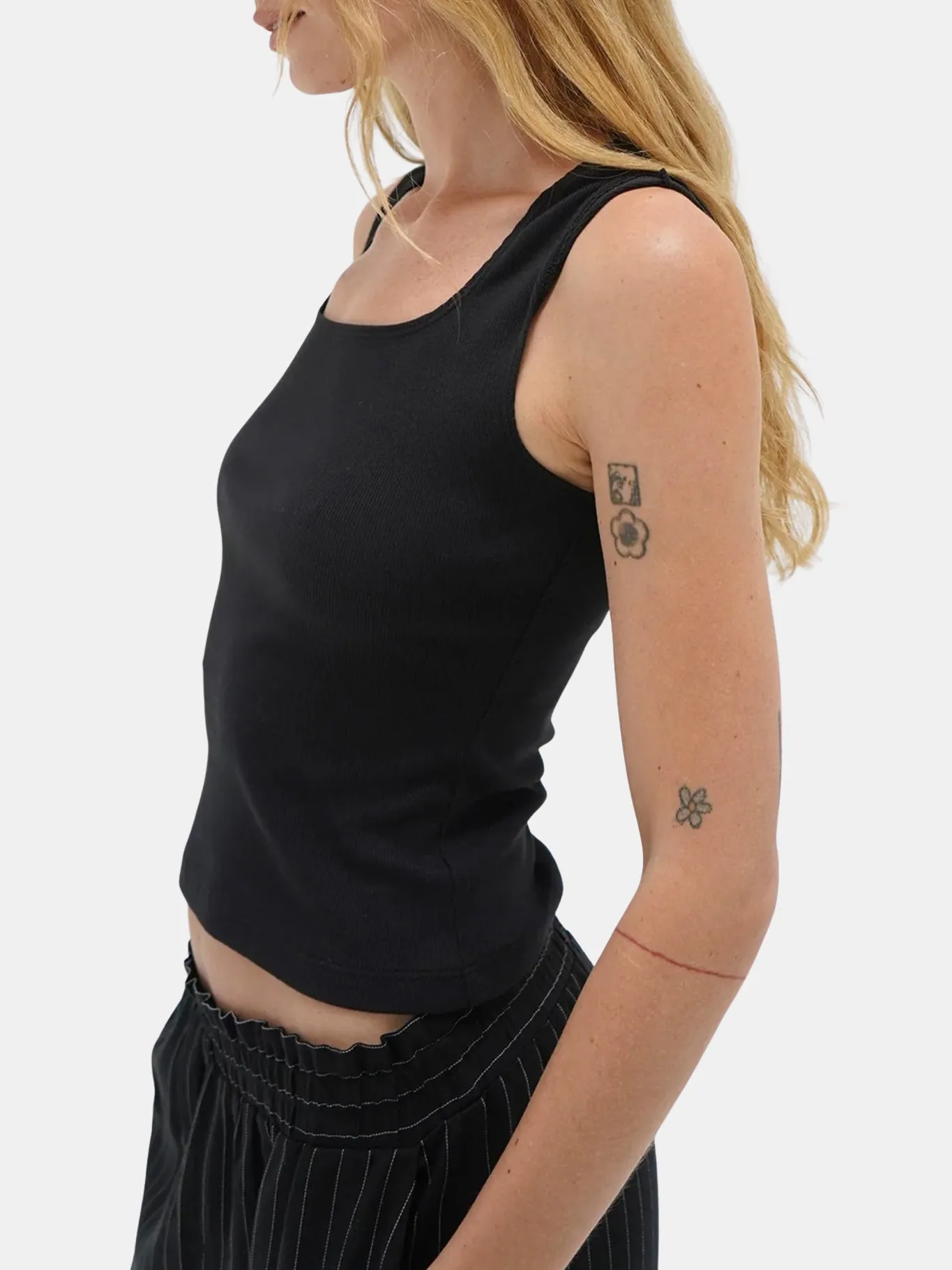 Ballet Cotton Rib Scoop Tank