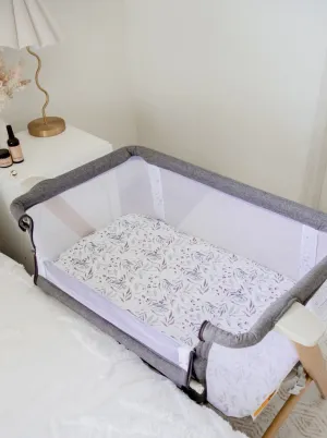 Bambella Co-Sleeper Fitted Waterproof Sheet | Botanical