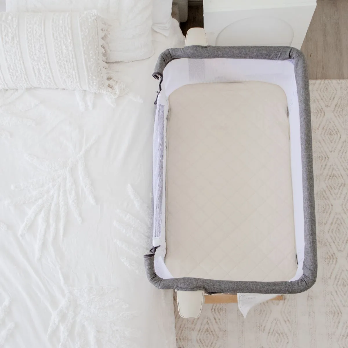 Bambella Co-Sleeper Fitted Waterproof Sheet | Oat