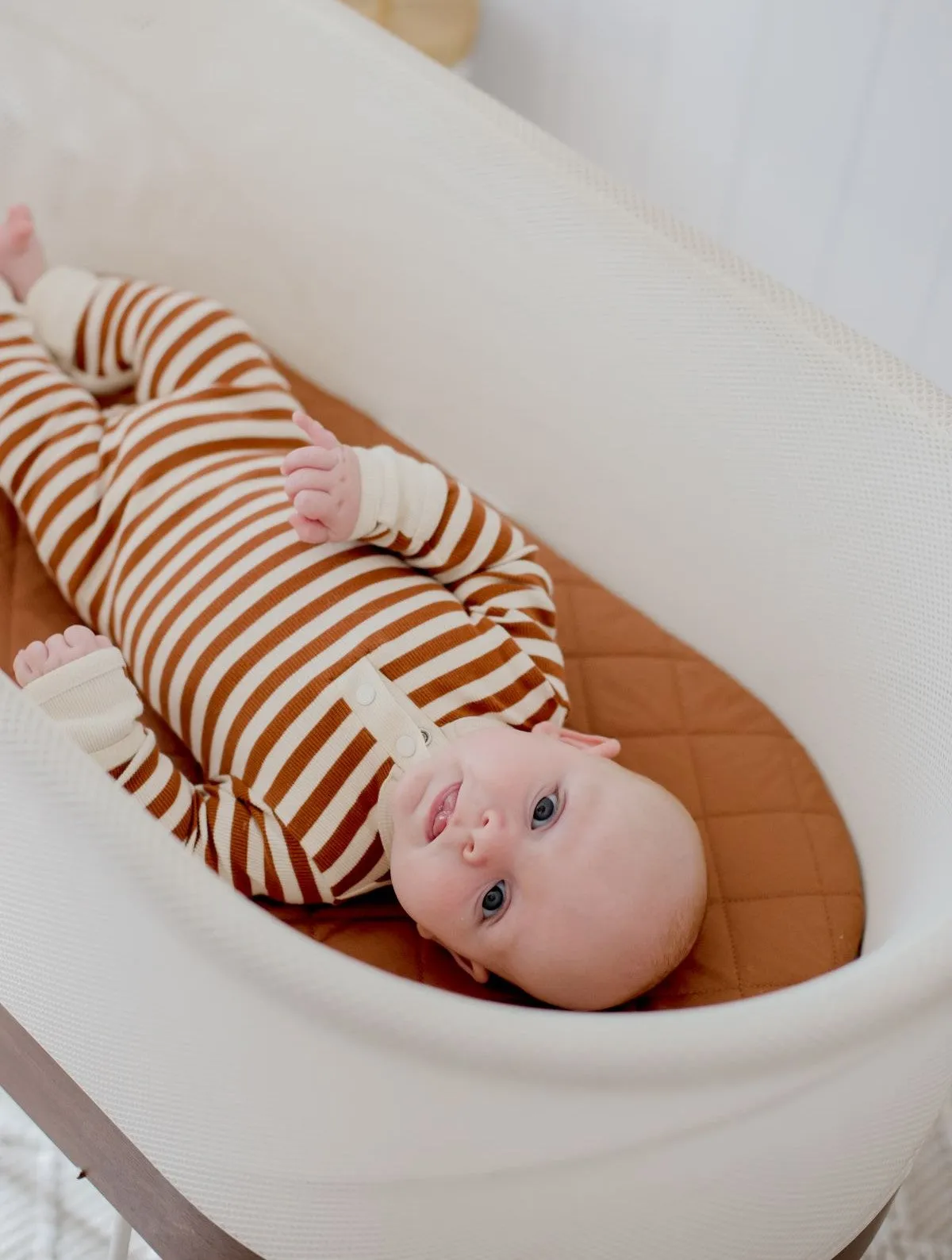 Bambella Waterproof Moses Bassinet Sheet | Chestnut