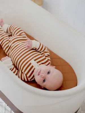 Bambella Waterproof Moses Bassinet Sheet | Chestnut