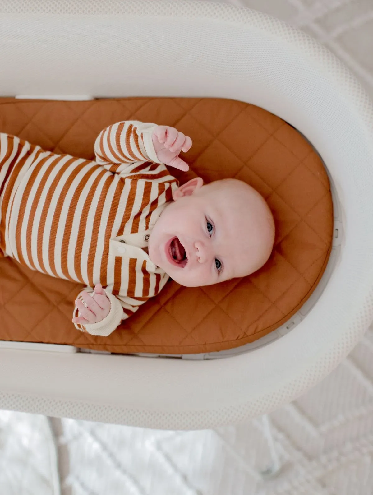 Bambella Waterproof Moses Bassinet Sheet | Chestnut