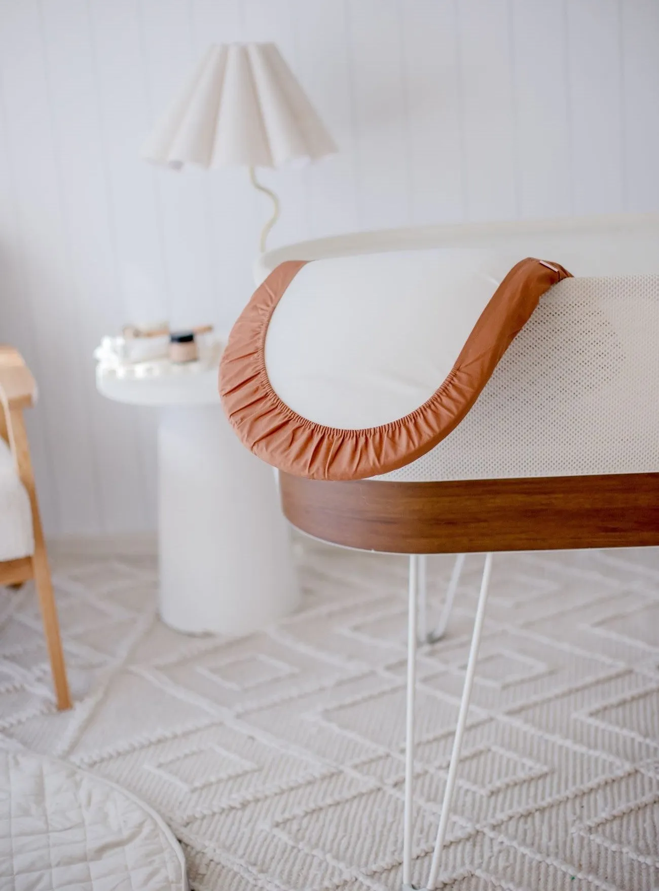Bambella Waterproof Moses Bassinet Sheet | Chestnut