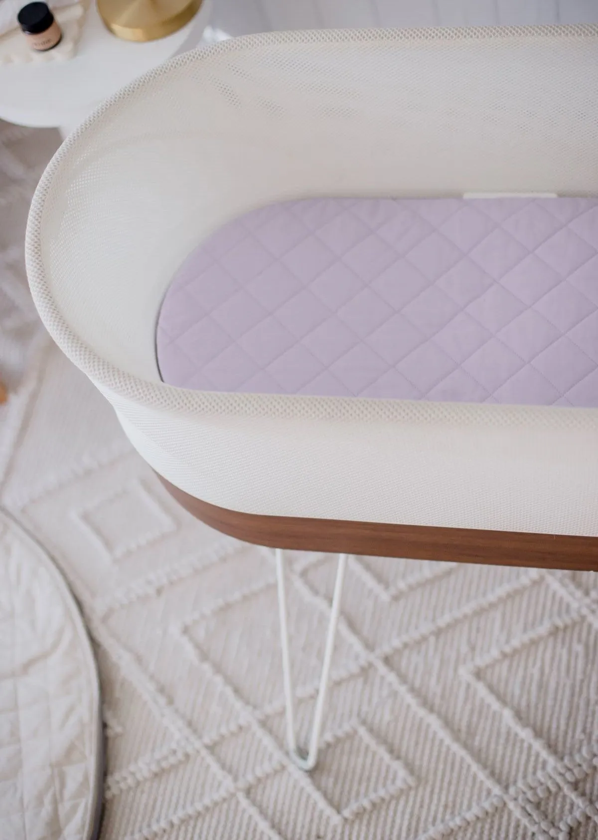 Bambella Waterproof Moses Bassinet Sheet |  Lavender Haze