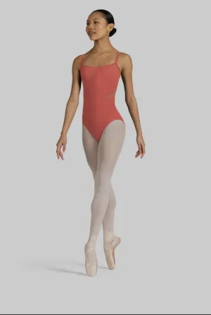 Bloch Tween’s Coral Mesh Embroidered Camisole Leotard