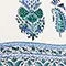 Border Print Blouson Sleeve Top