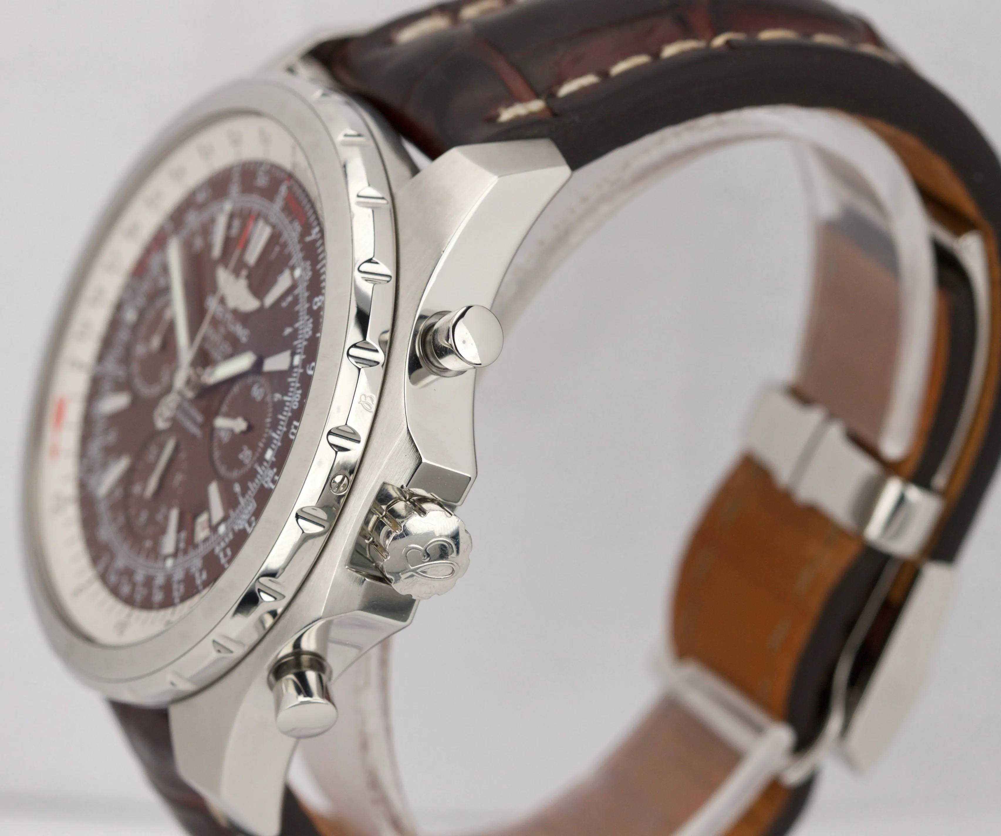 Breitling Bentley Motors Bronze Stainless Steel A25363 48.7mm Chronograph Watch