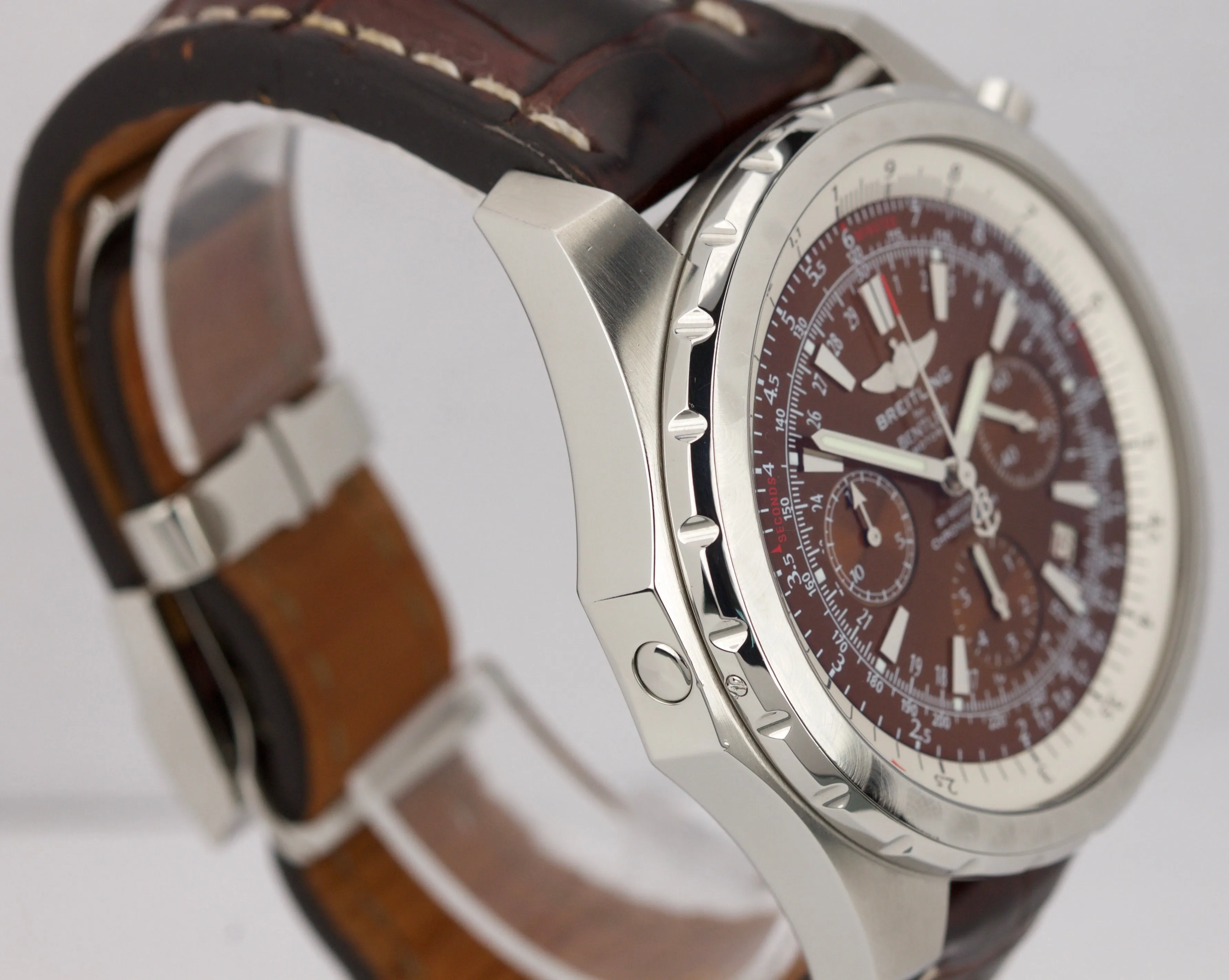 Breitling Bentley Motors Bronze Stainless Steel A25363 48.7mm Chronograph Watch