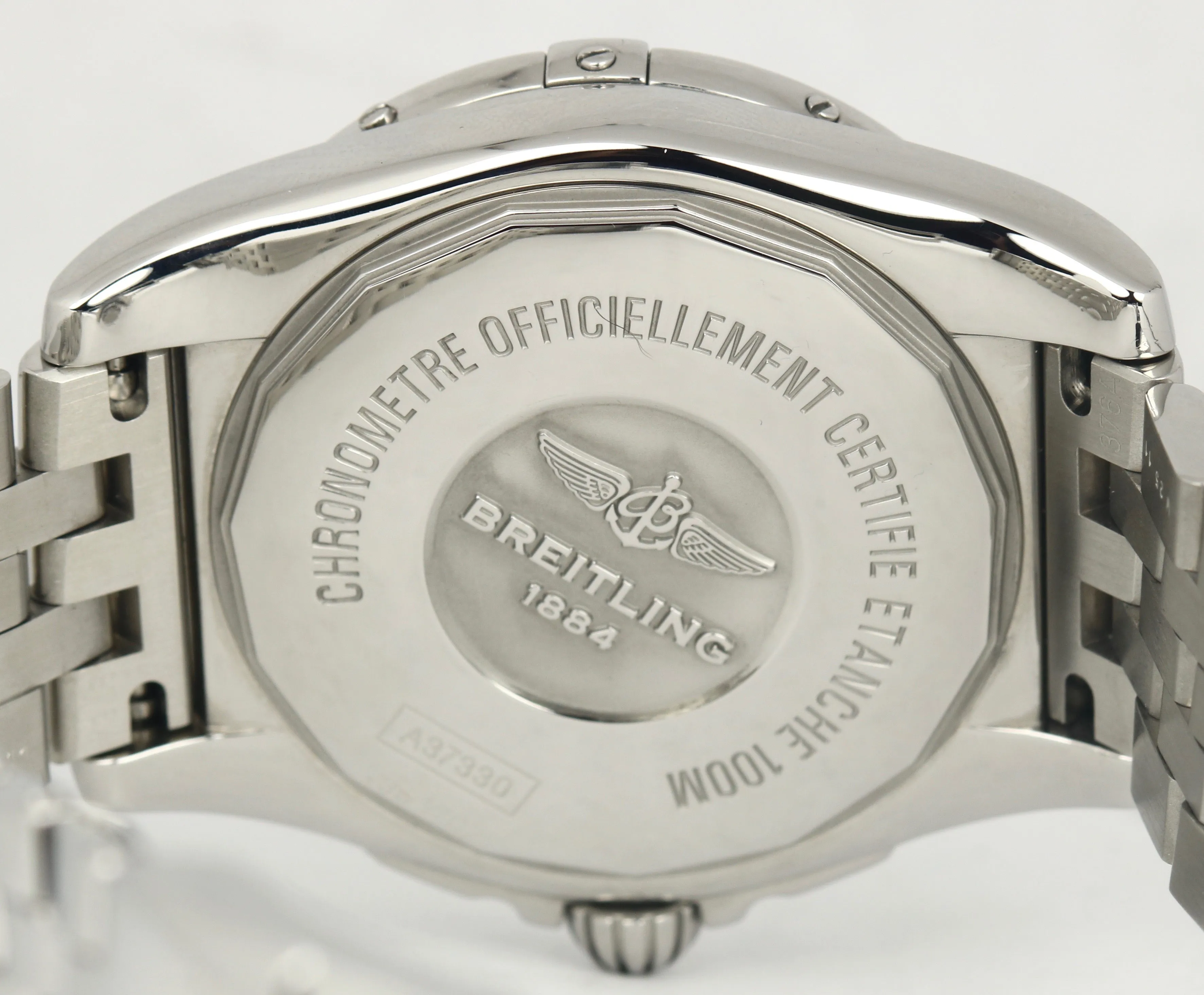 Breitling Galatic 36 Stainless MOP 36mm Automatic Diamond Date Watch A37330