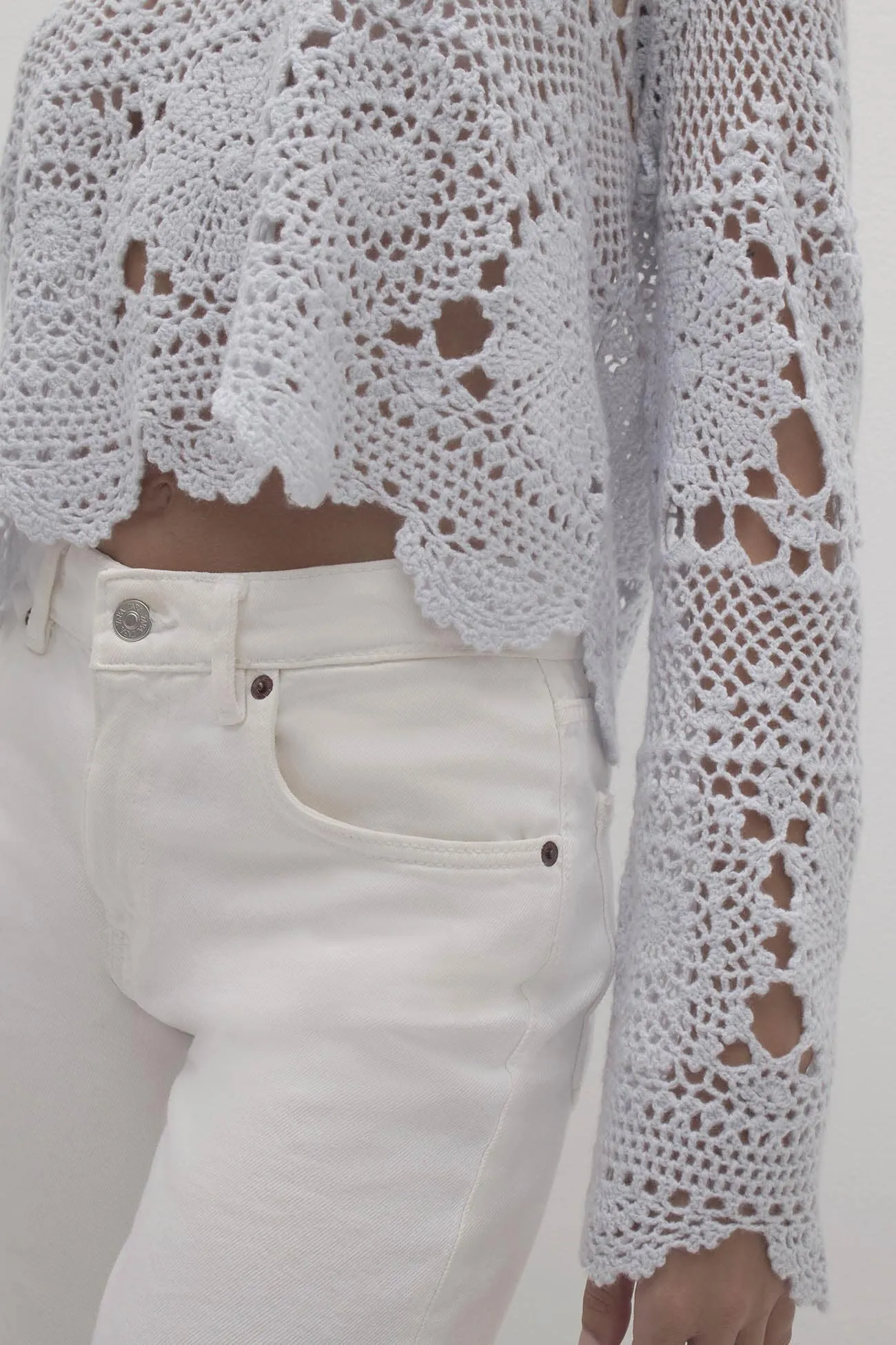 BRIA CROCHET CREWNECK