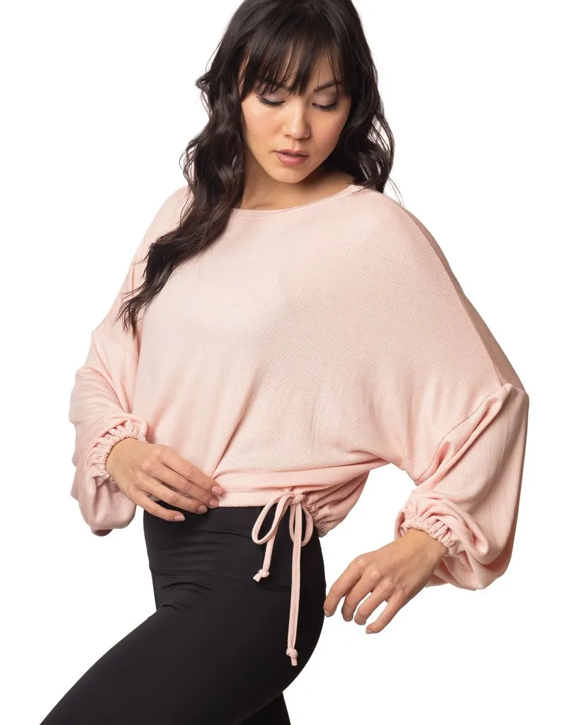 Cassidy Ribbed Knit Top - Blush