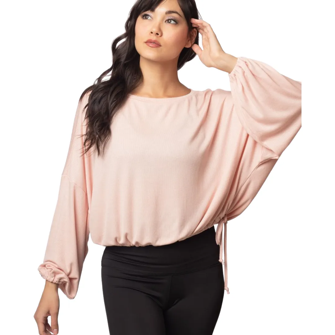 Cassidy Ribbed Knit Top - Blush