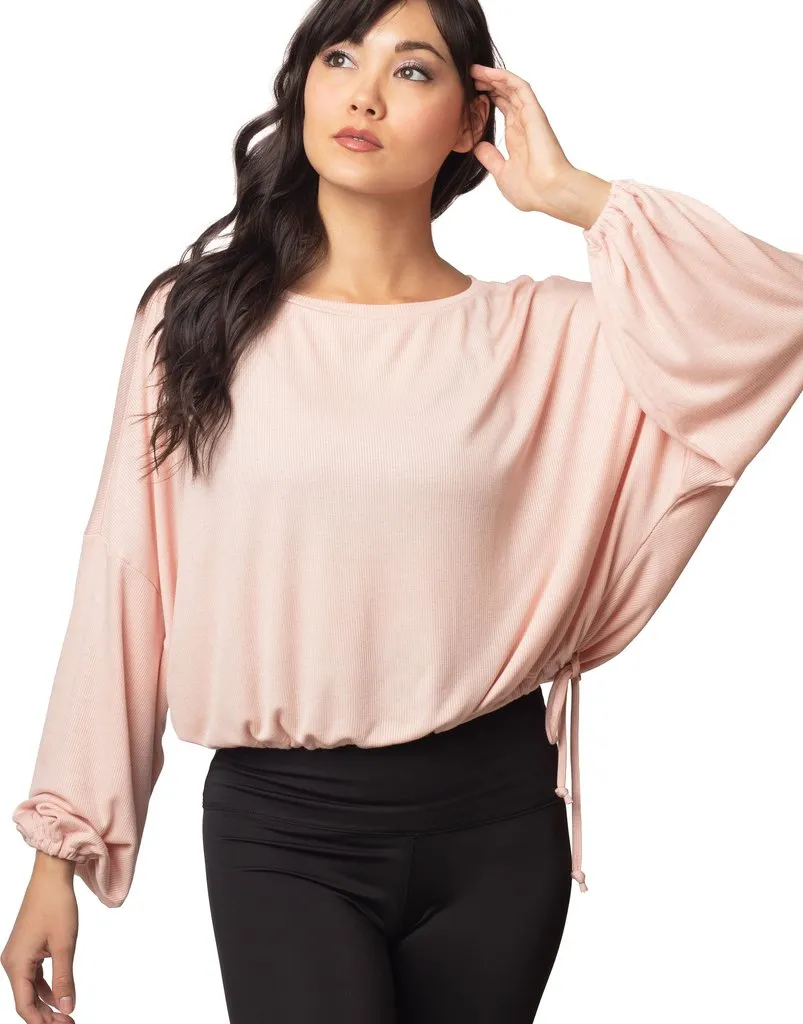 Cassidy Ribbed Knit Top - Blush