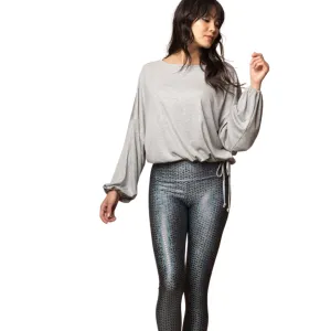 Cassidy Ribbed Knit Top - Heather