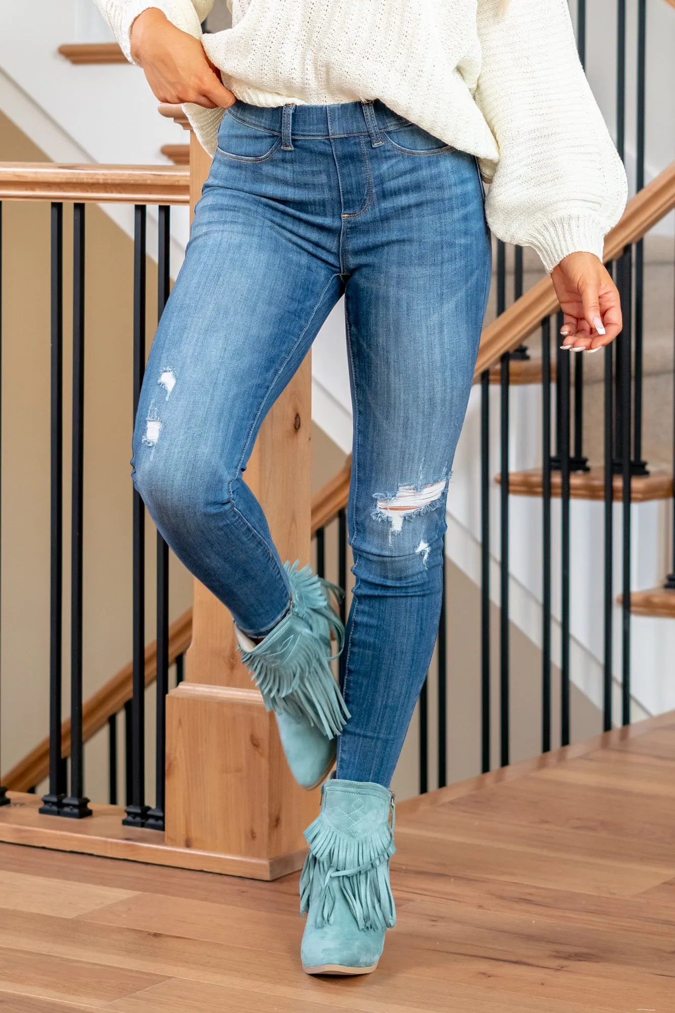 Catonsville Mid Rise Pull On Skinny Jegging