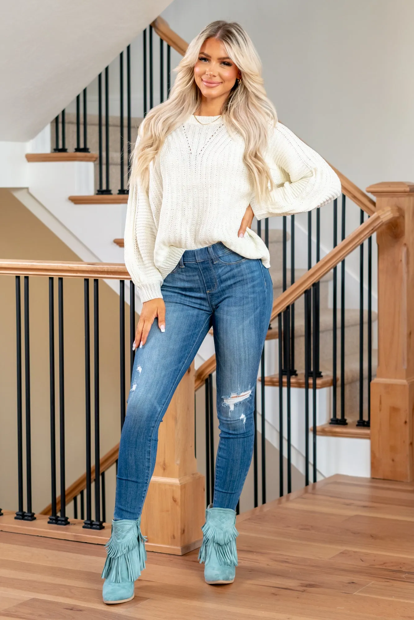 Catonsville Mid Rise Pull On Skinny Jegging