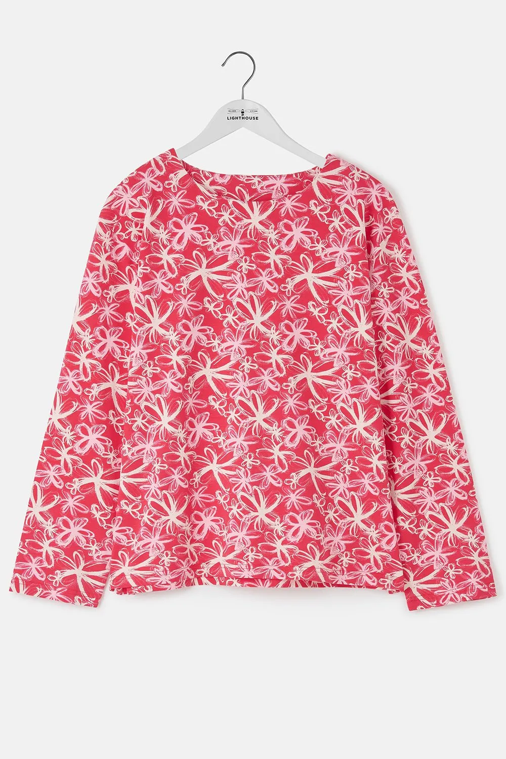 Causeway Breton Top - Raspberry Floral