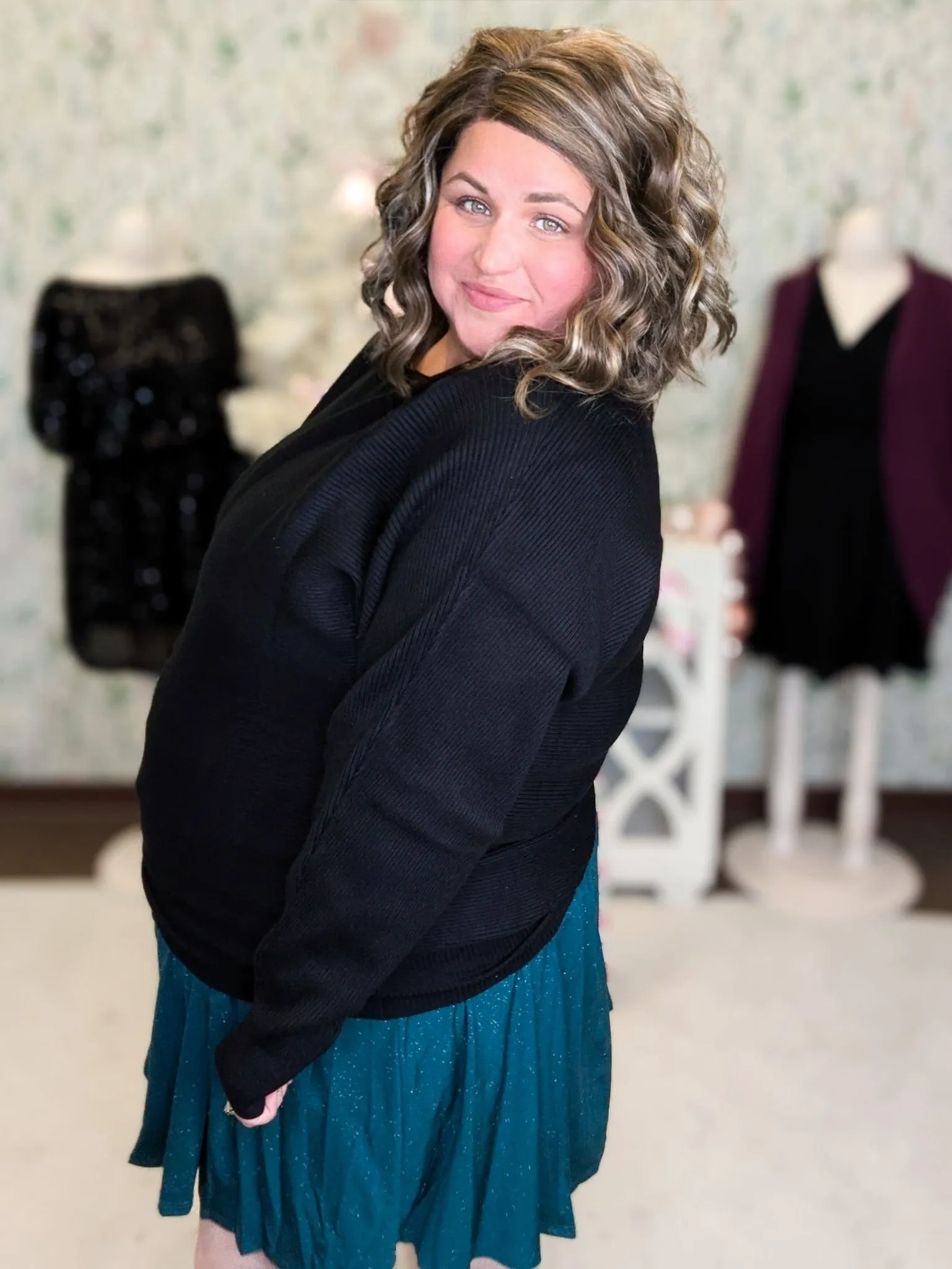 Clarke Boatneck Luxe Ribbed Dolman Sweater (2 Colors)