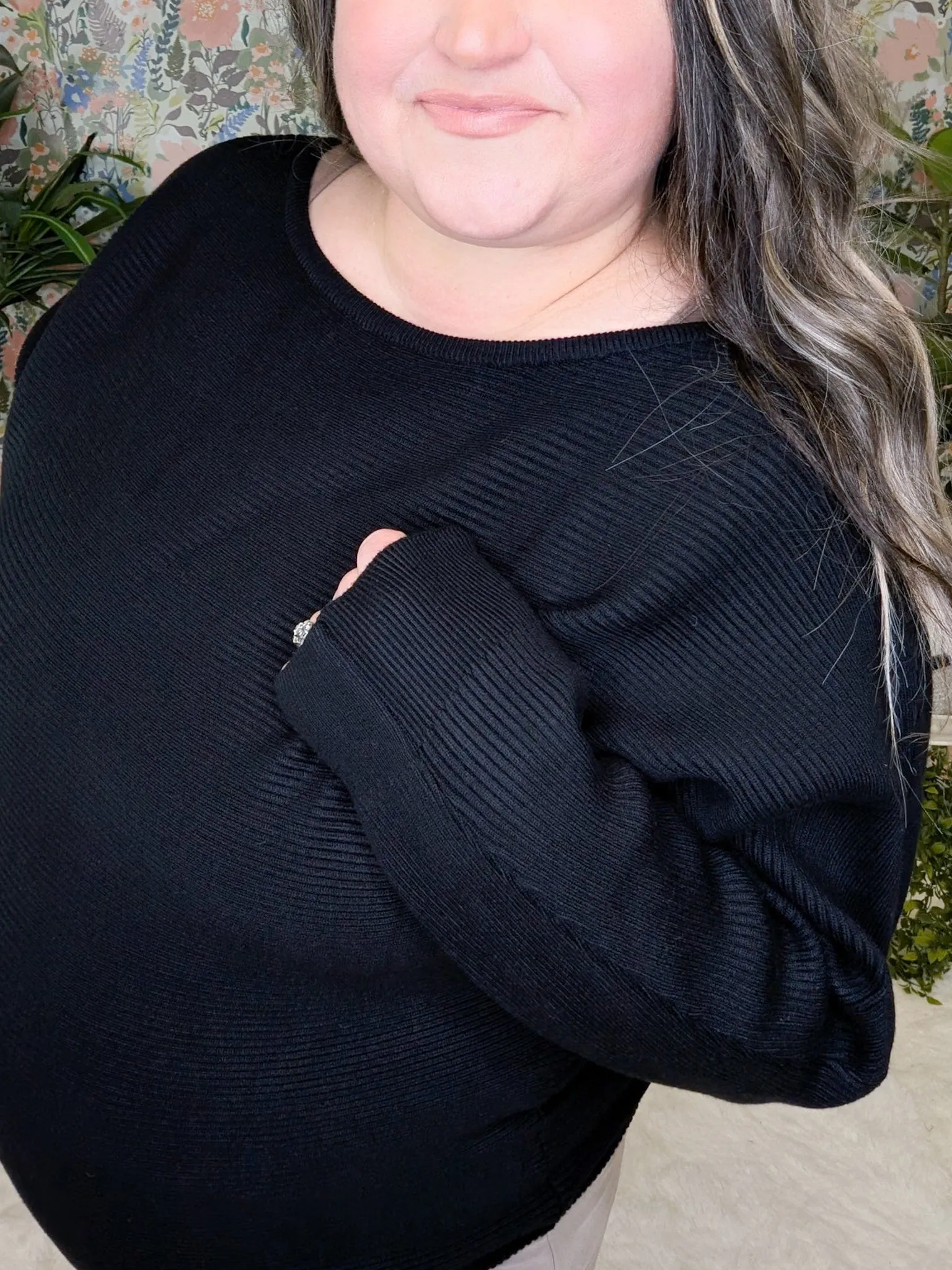 Clarke Boatneck Luxe Ribbed Dolman Sweater (2 Colors)
