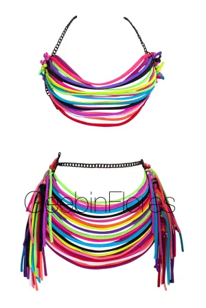Colorful Strappy Candela Set