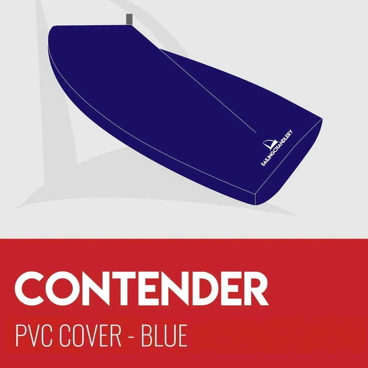 Contender Boat Cover - Boom Up - PVC Blue