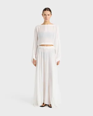 Cremona Kimono Top - White