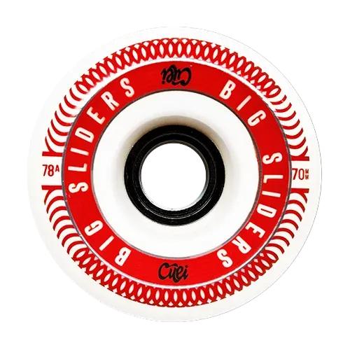 Cuei Big Sliders 70mm 78a longboard wheels