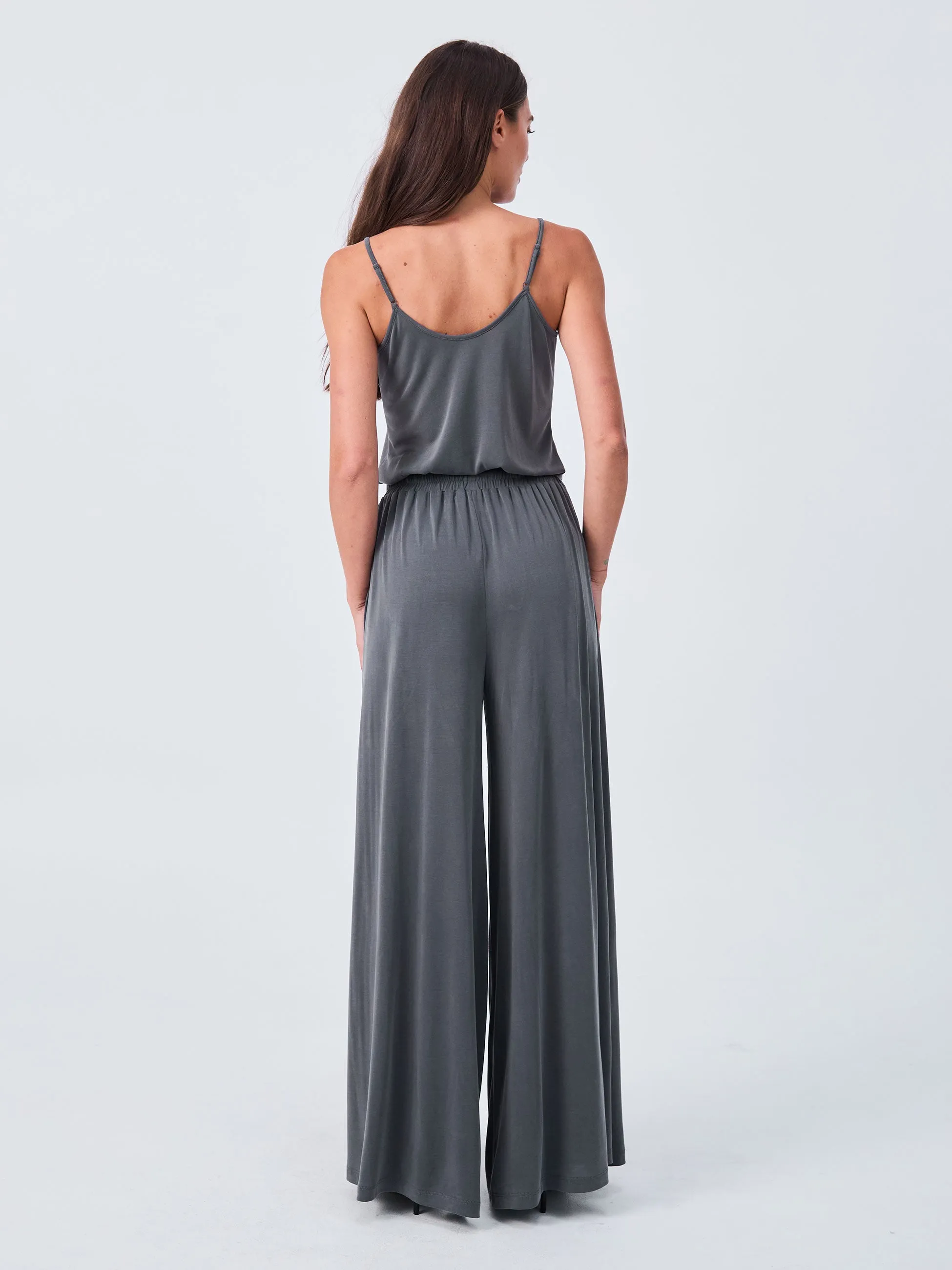 Cupro Strappy Cami - Storm