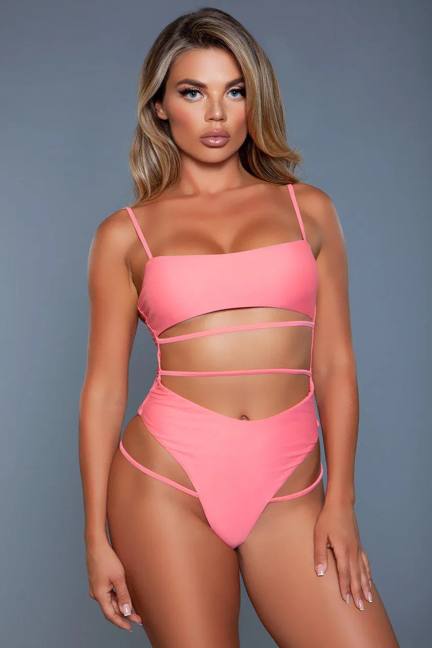 Cut Out Front One Piece Swimsuit