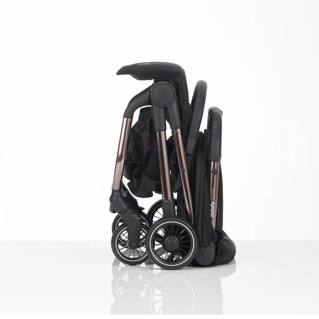 DIDOFY Aster2 Stroller - Black with Bronze Frame