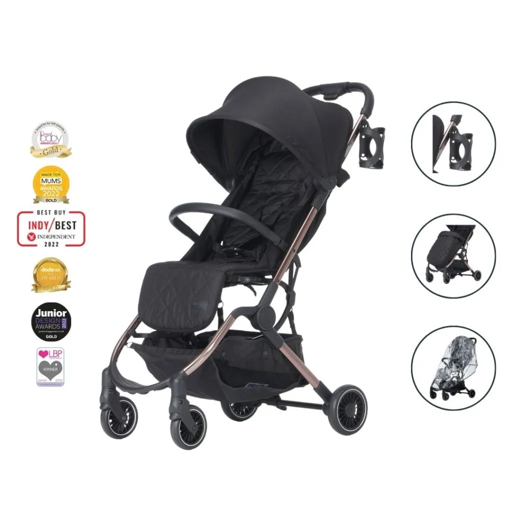 DIDOFY Aster2 Stroller - Black with Bronze Frame