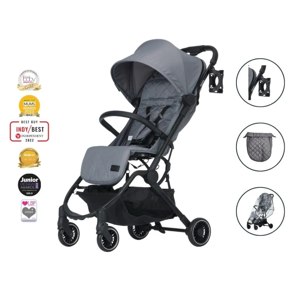 DIDOFY Aster2 Stroller - Grey with Black Frame
