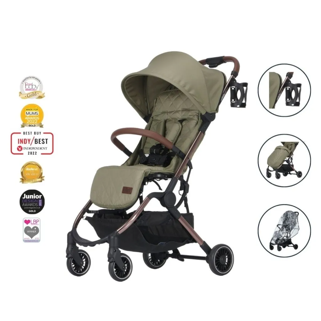 DIDOFY Aster2 Stroller - Olive with Bronze Frame