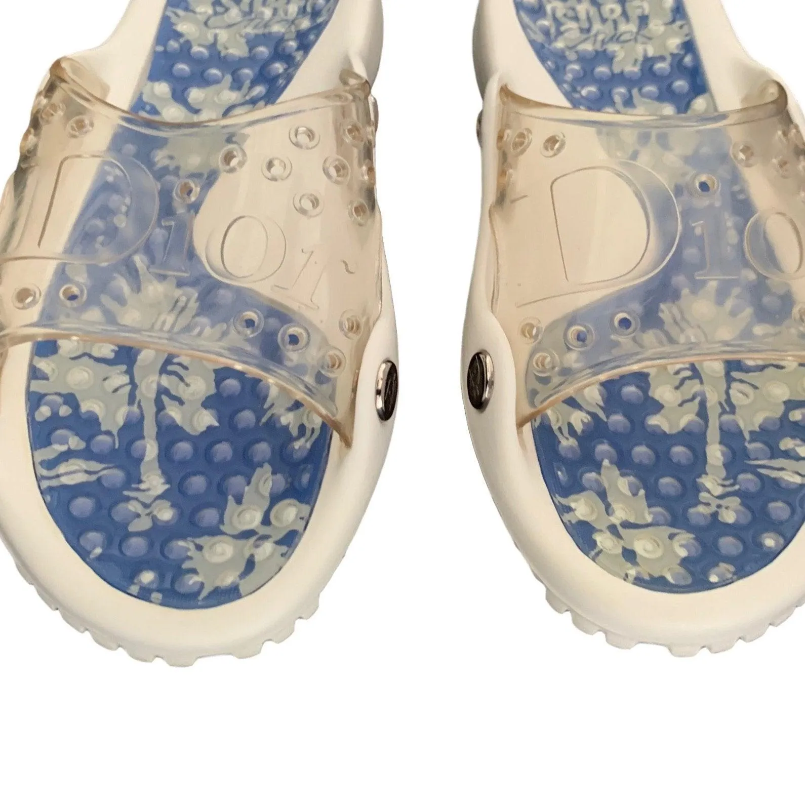Dior Surf White Logo Slides
