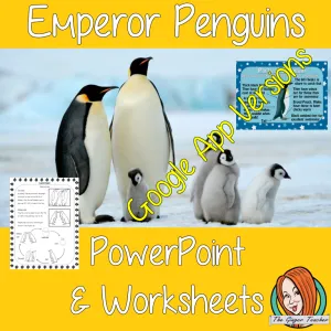 Distance Learning Emperor Penguins Google Slides Lesson